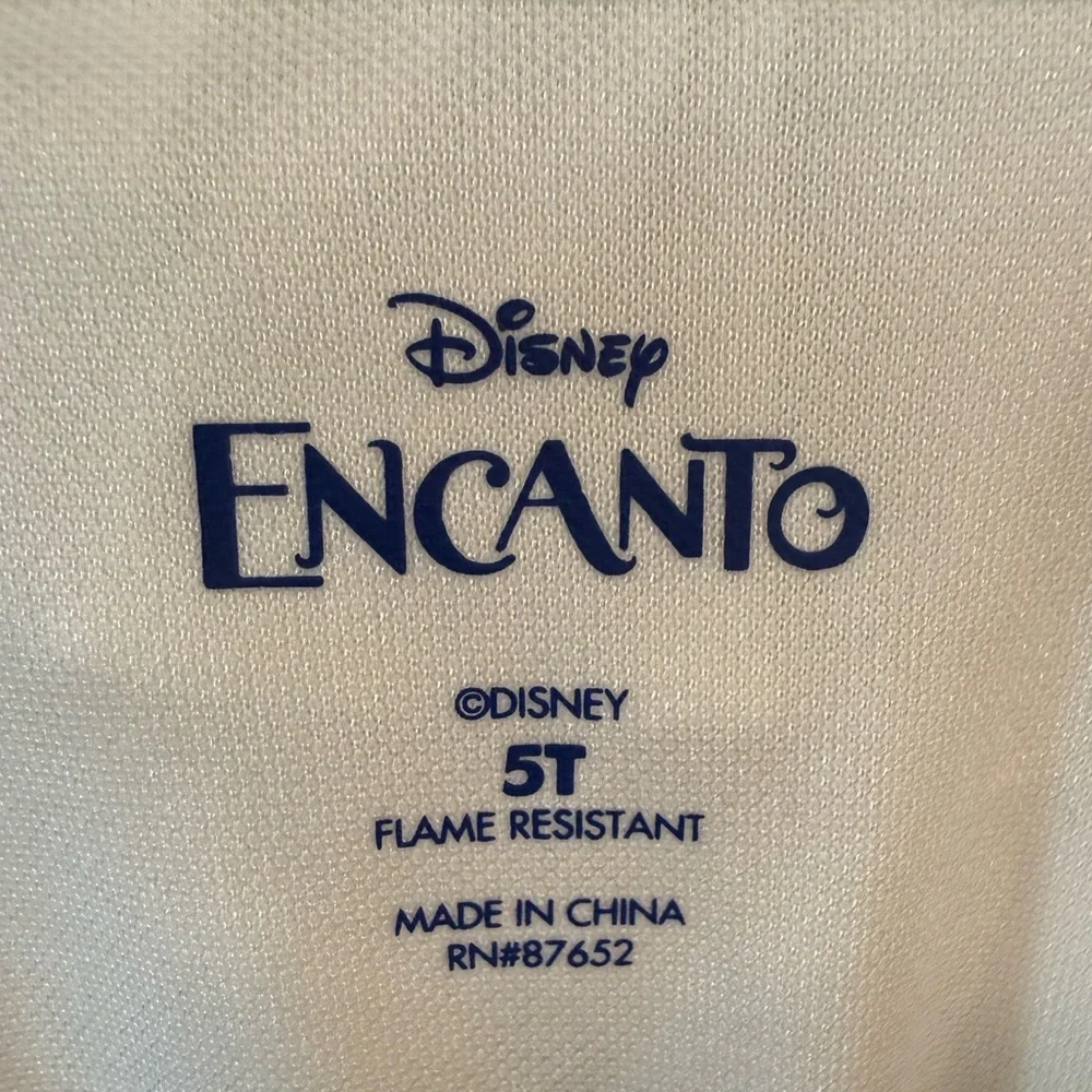 Disney Encanto Mirabel Nightgown Pajama Dress Girls Size 5T - Picture 4 of 5